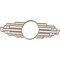Ekena Millwork Elizabeth Wood Fretwork Pierced Medallion, 30"W x 15"H x 8 1/4"IW x 14 1/4"IH x 1/4"T, Hickory CMWP30X15X0250EBHI - alternate 2